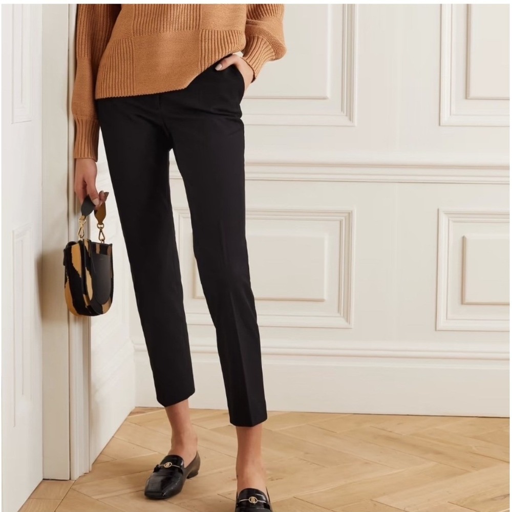 Joseph Coleman Gabardine Stretch Black trousers Sz 4 US‎